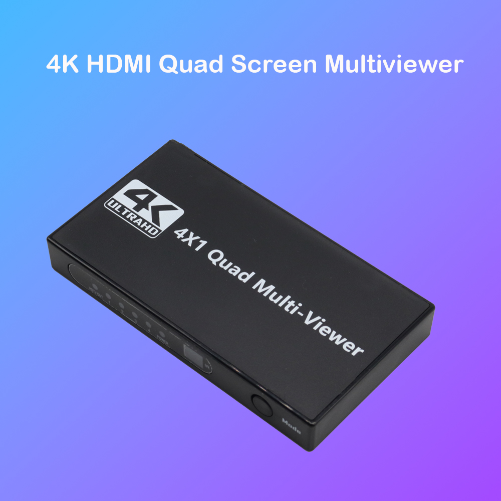 Hdmi Cable - ตัวสลับภาพ 4K HDMI Quad Screen Multiviewer