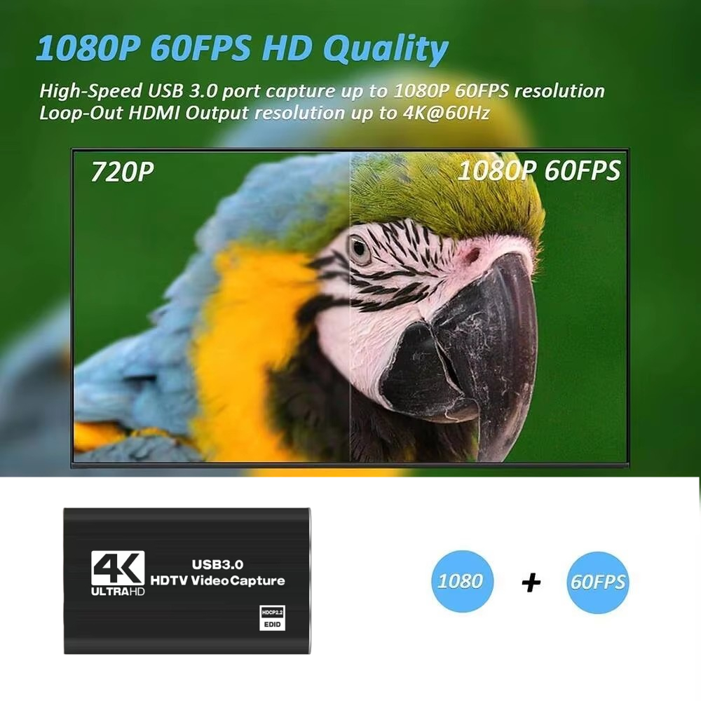 การ์ดบันทึกวิดีโอ Roreta 4K US - Hdmi Cable บทวิจารณ์และราคา